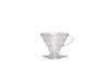 Hario V60 Coffee Dripper Plastic Size 02 for the perfect Pour Over or Filter Coffee. Available at Old Quarter Coffee Merchants in Ballina NSW - Best Australian Wholesale Specialty Coffee Roasted in Ballina Australia - Rare Organic Specialty Coffee from Southeast Asia